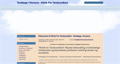 Desktop Screenshot of klinikfortandsundhed.dk