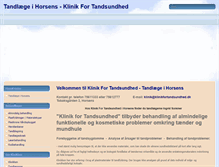 Tablet Screenshot of klinikfortandsundhed.dk